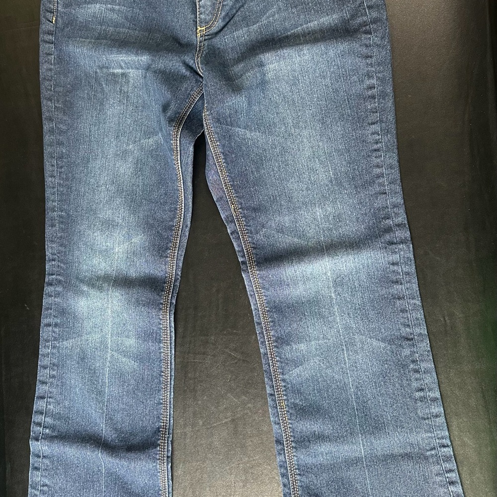 New York & Company Curvy Bootcut Jeans - Blue